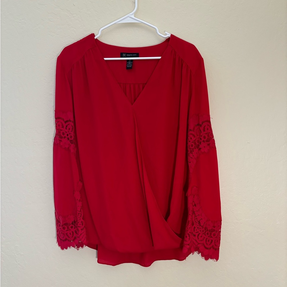 Blouse With Lace Detailing Sleeves